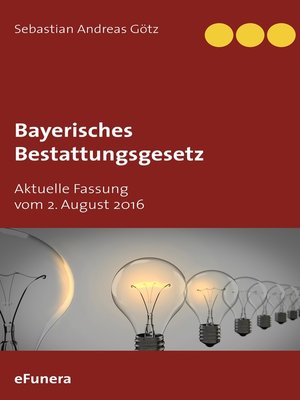 cover image of Bayerisches Bestattungsgesetz